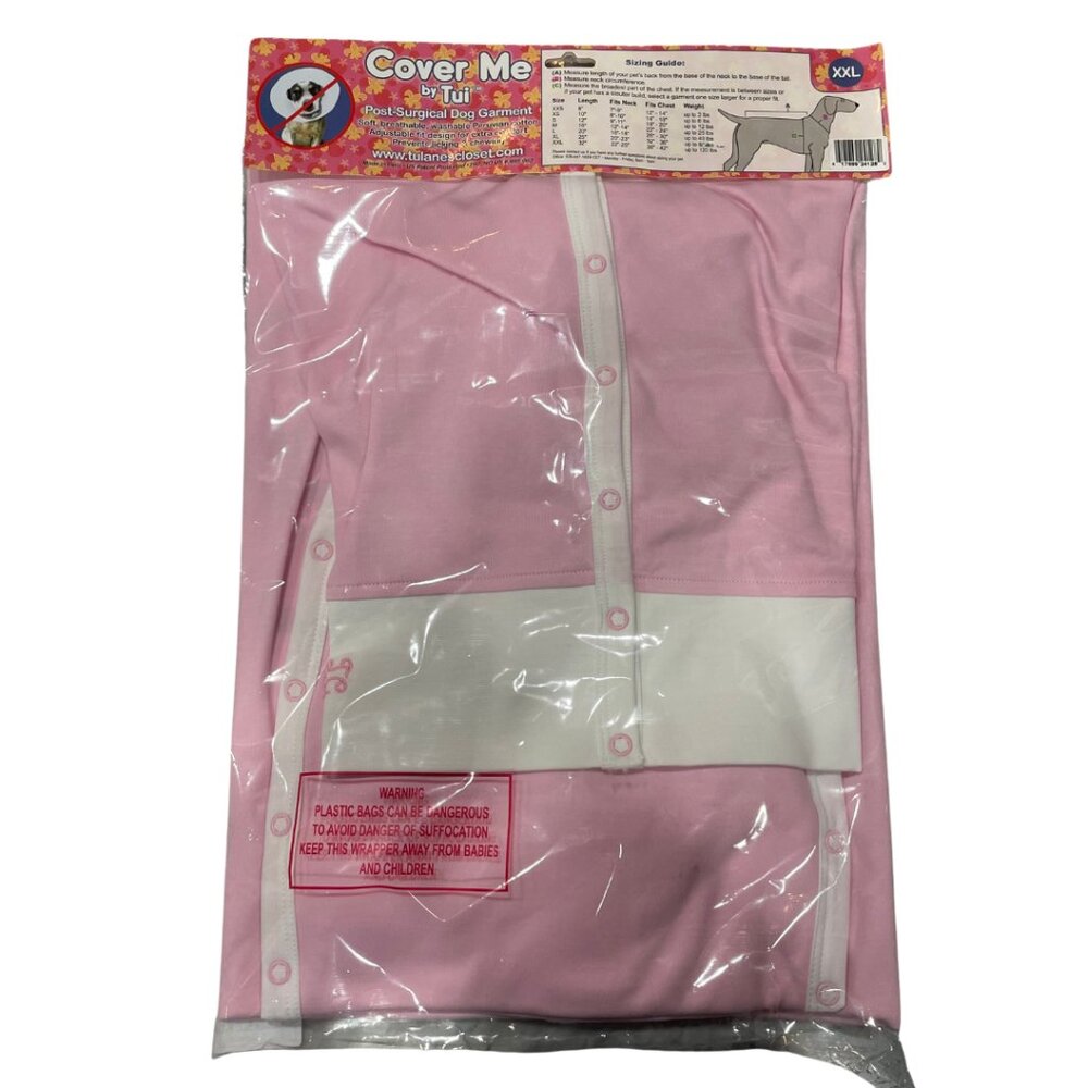 NIB Tulane's Closet Cover Me by Tui Post-Surgical Dog Garment